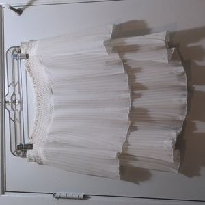 Zara Woman Off the Shoulder White Blouse